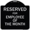 Signmission Designer Series-Reserved For Employee Of The Month Black & Silver, 18" x 18", BS-1818-9770 A-DES-BS-1818-9770 - alternate 1